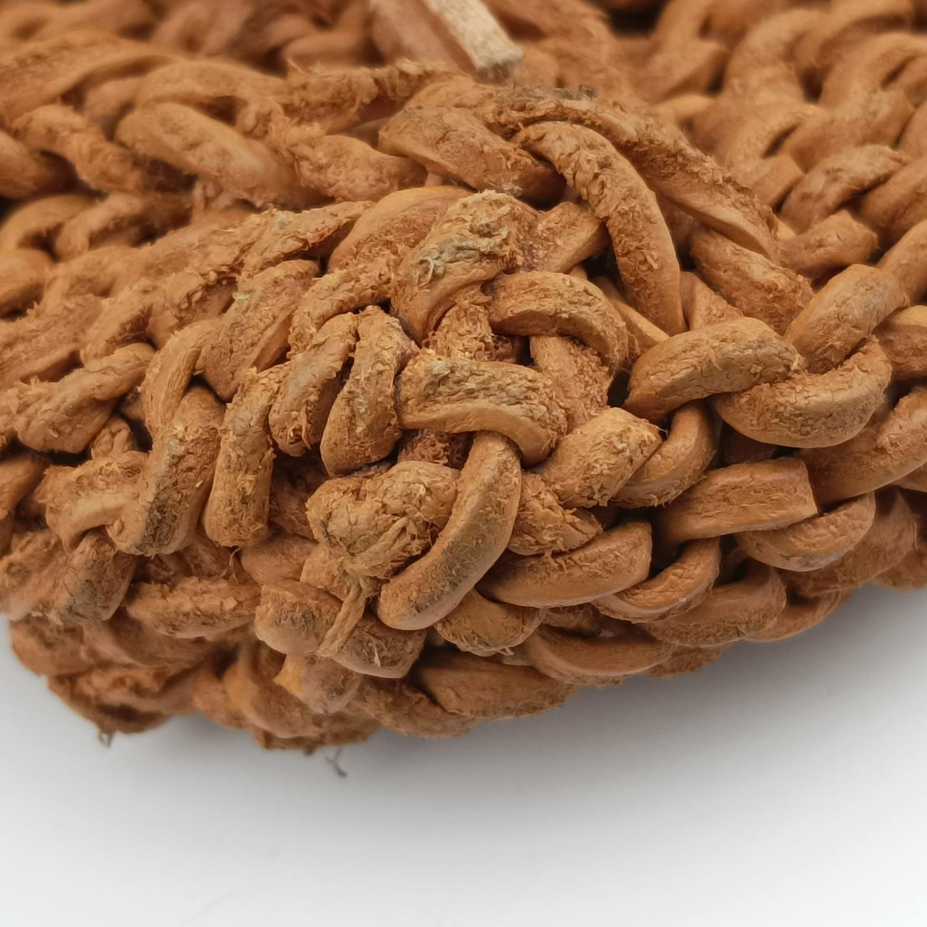 Pre-owned Chanel Pochette Logo Brown Leather A14701 shoulderbag | stylenewstar