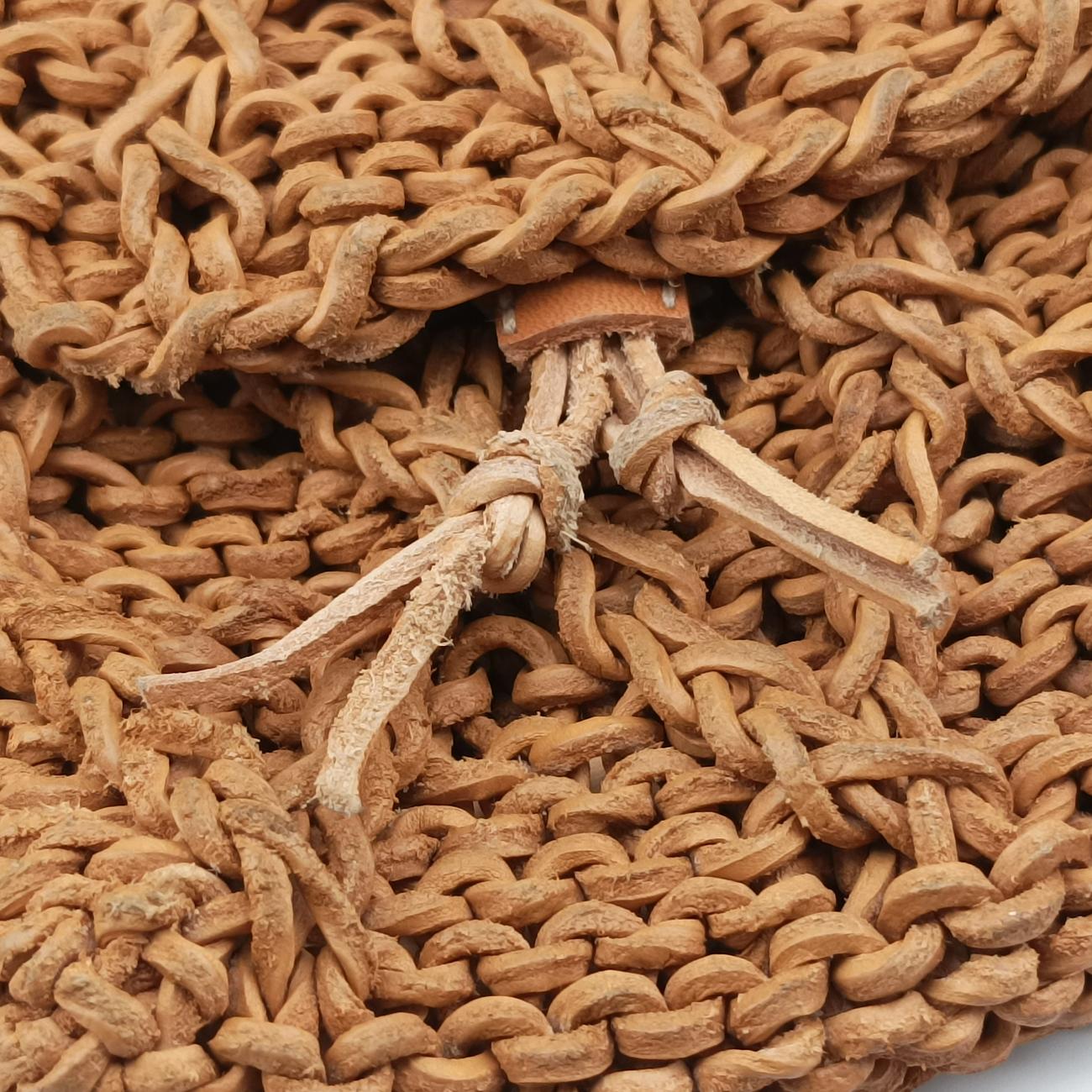 Pre-owned Chanel Pochette Logo Brown Leather A14701 shoulderbag | stylenewstar