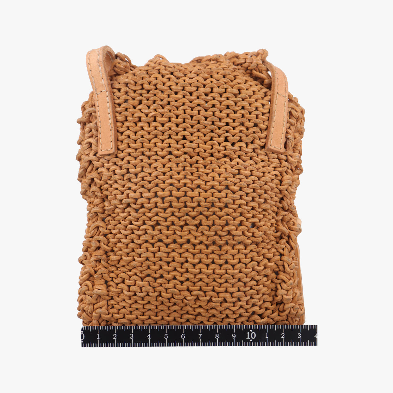 Pre-owned Chanel Pochette Logo Brown Leather A14701 shoulderbag | stylenewstar