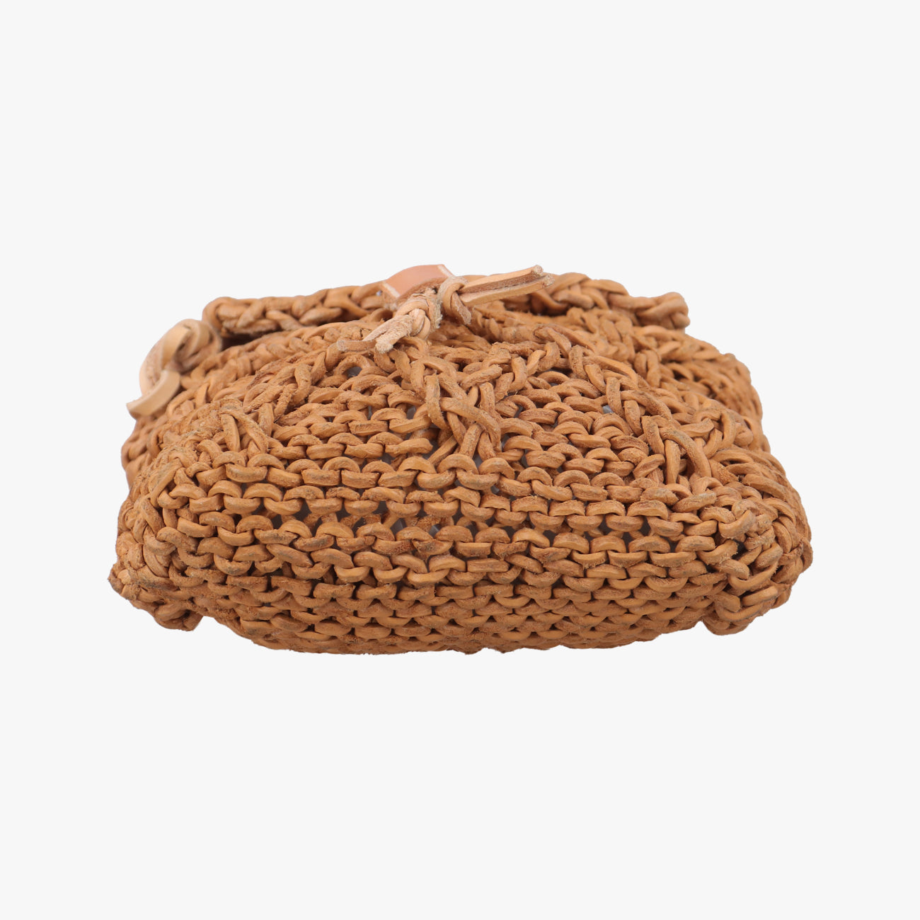 Pre-owned Chanel Pochette Logo Brown Leather A14701 shoulderbag | stylenewstar