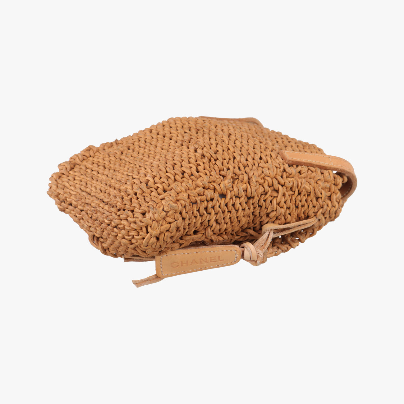 Pre-owned Chanel Pochette Logo Brown Leather A14701 shoulderbag | stylenewstar