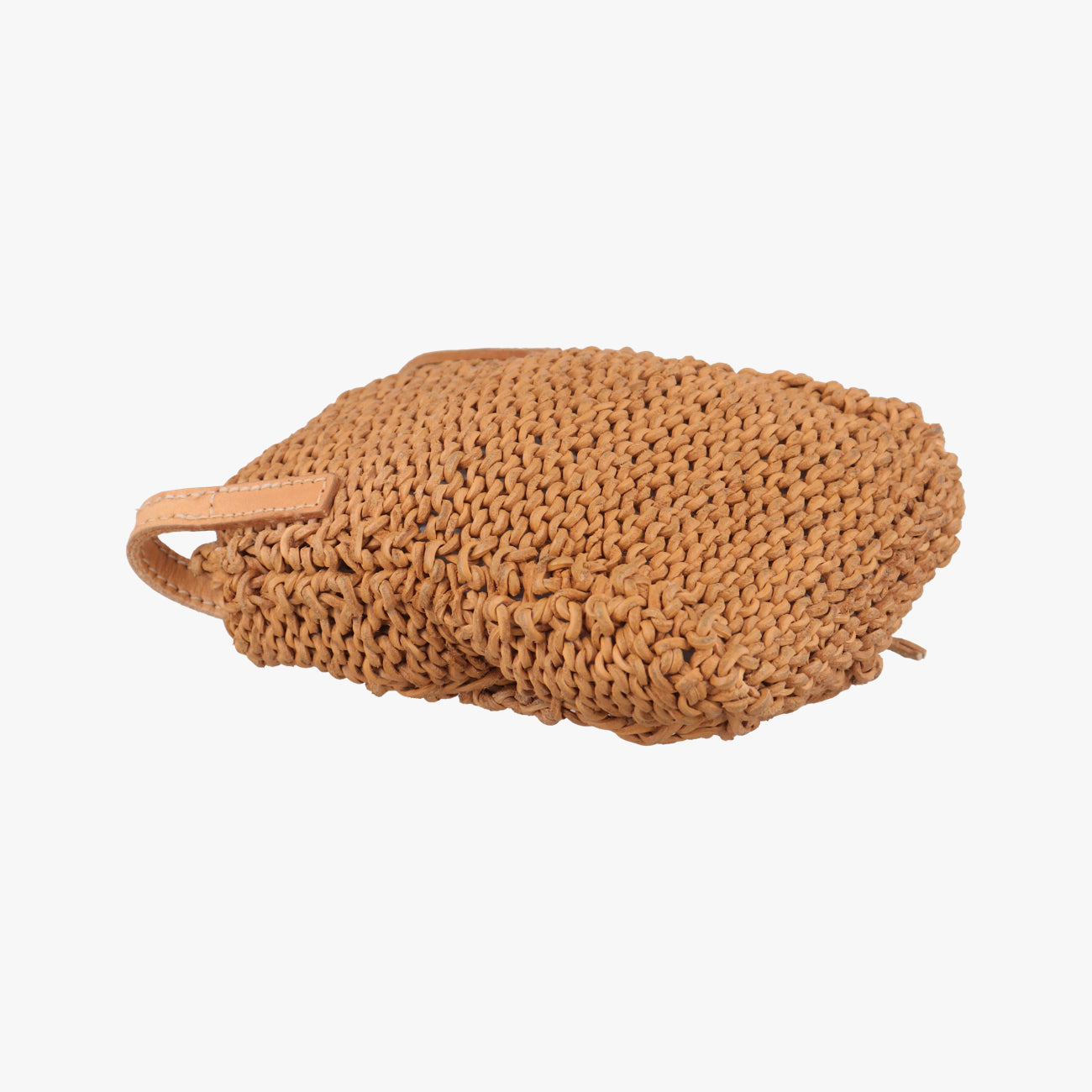 Pre-owned Chanel Pochette Logo Brown Leather A14701 shoulderbag | stylenewstar