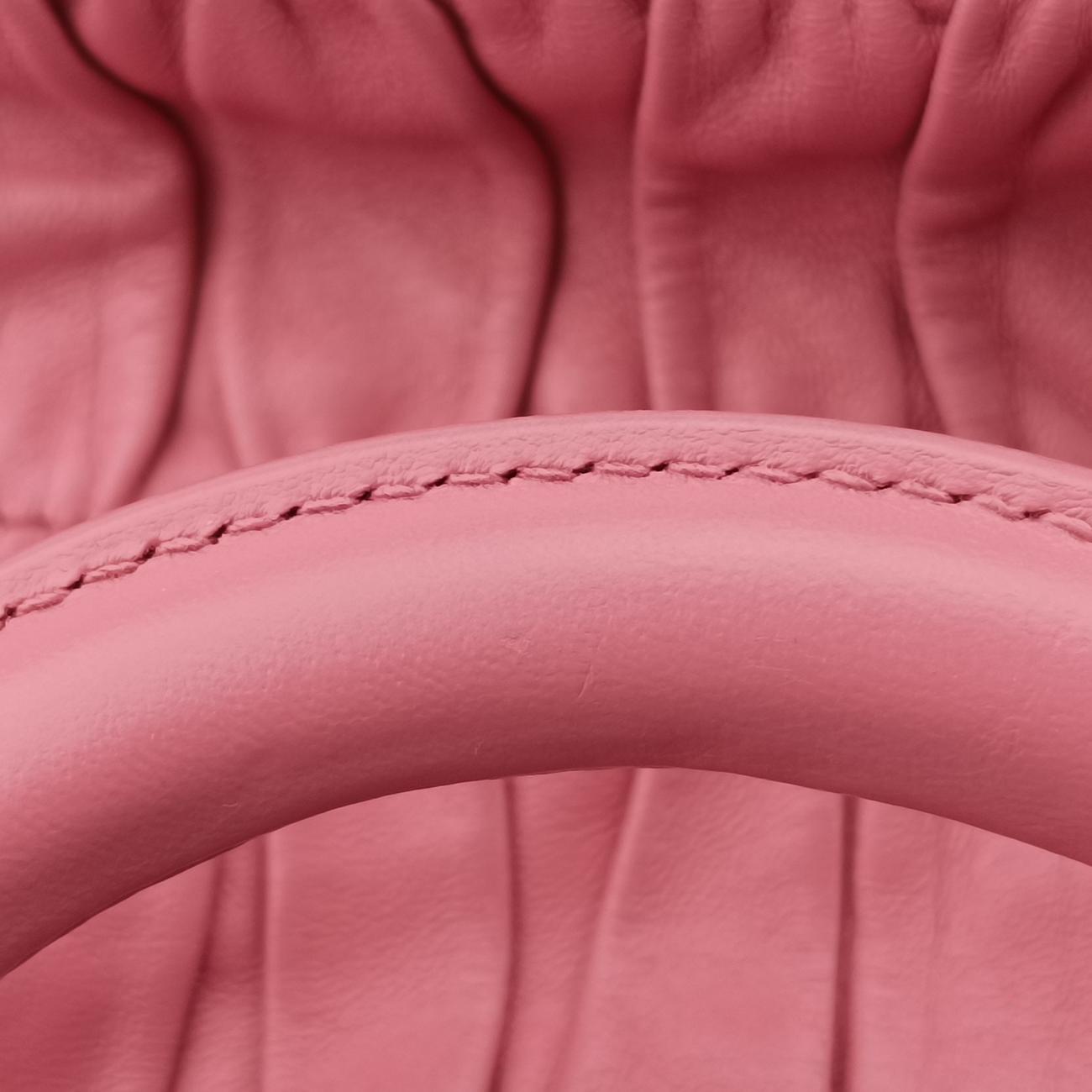 Pre-owned Prada Gathered Pink nylon BN2393 shoulderbag | stylenewstar