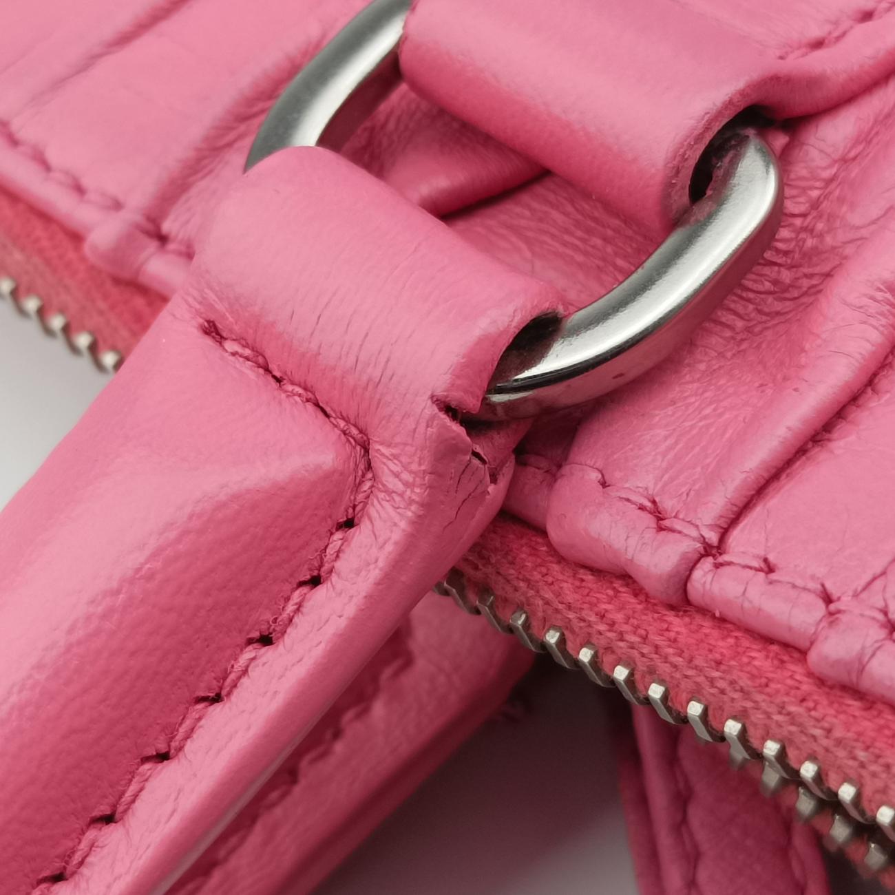 Pre-owned Prada Gathered Pink nylon BN2393 shoulderbag | stylenewstar