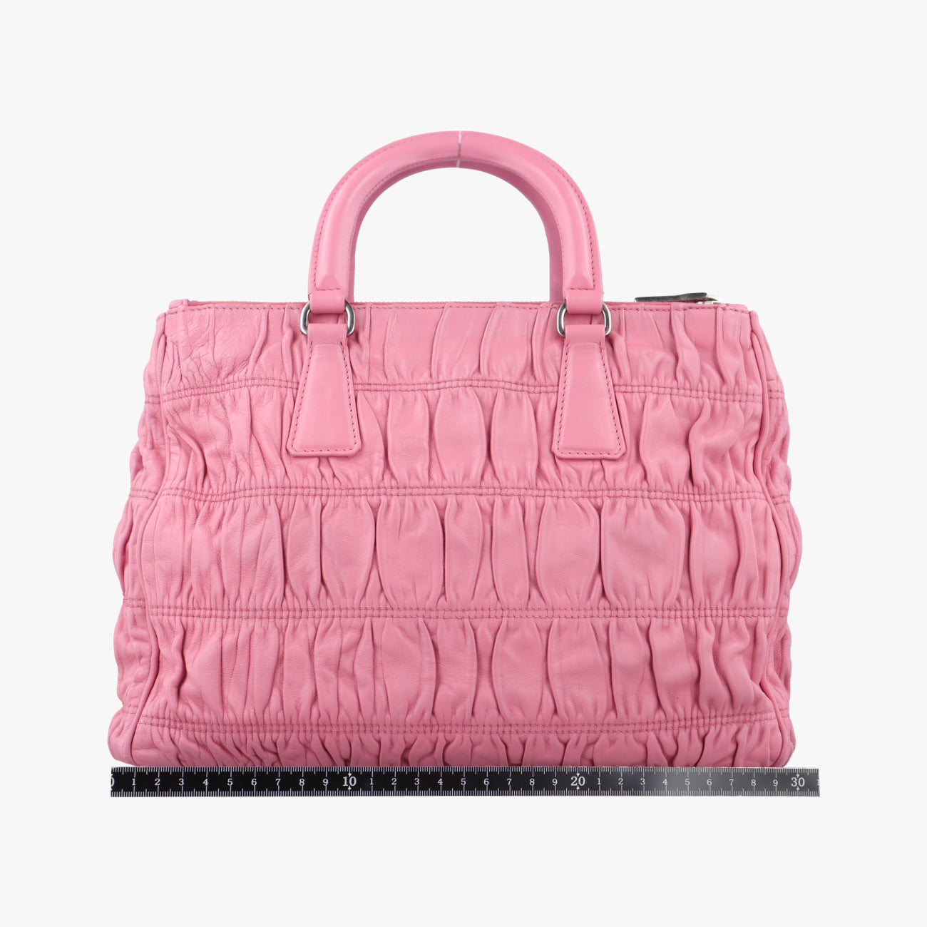 Pre-owned Prada Gathered Pink nylon BN2393 shoulderbag | stylenewstar