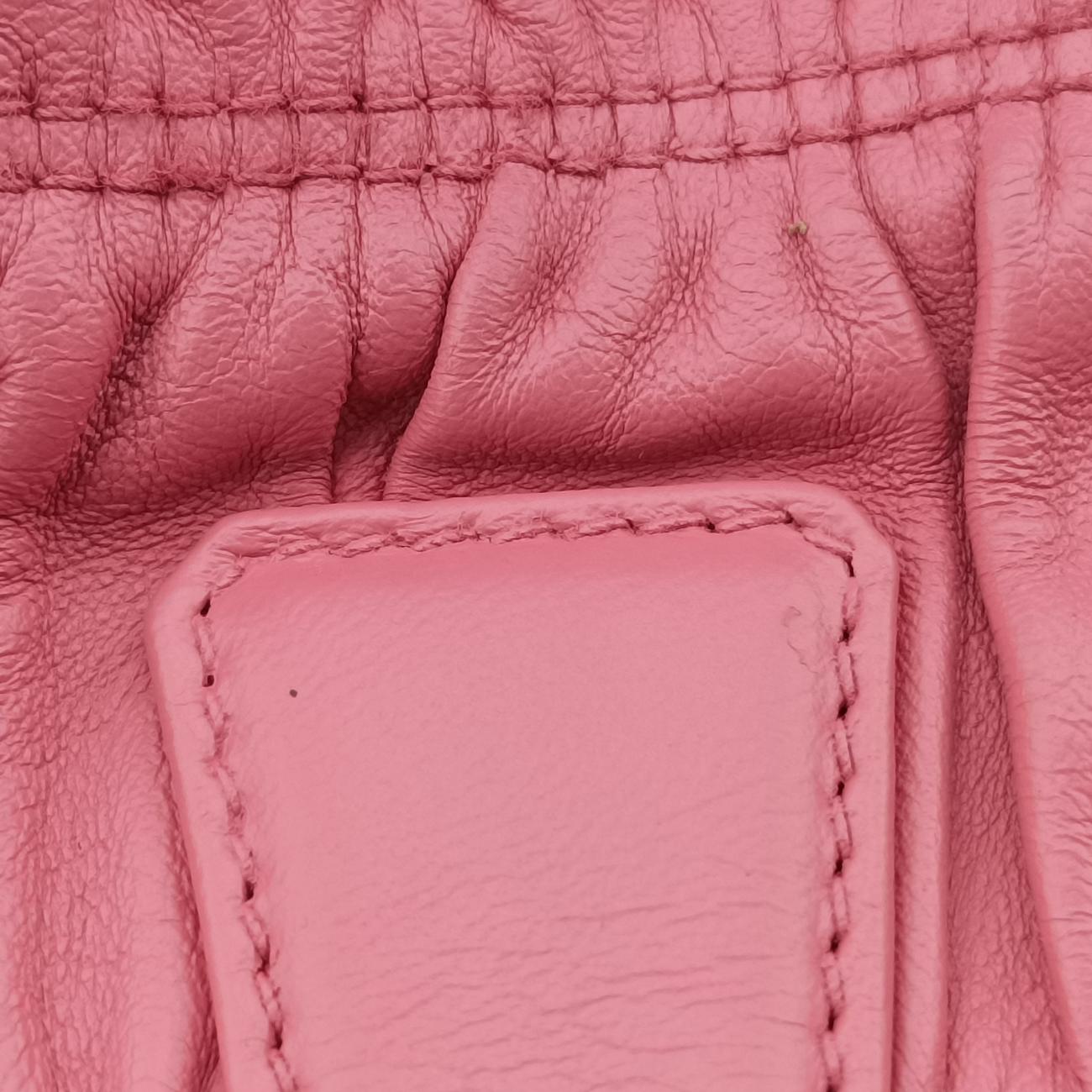 Pre-owned Prada Gathered Pink nylon BN2393 shoulderbag | stylenewstar