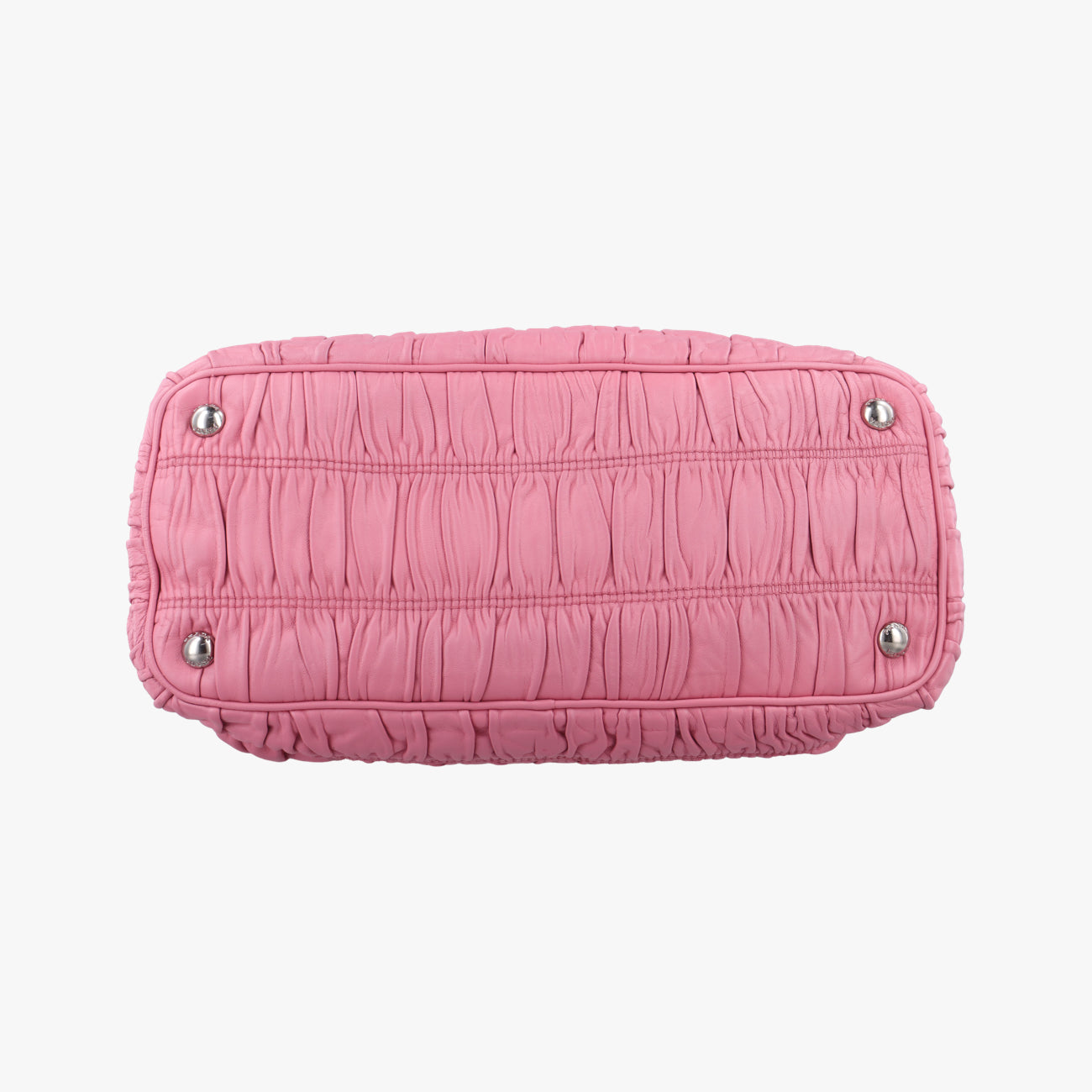 Pre-owned Prada Gathered Pink nylon BN2393 shoulderbag | stylenewstar