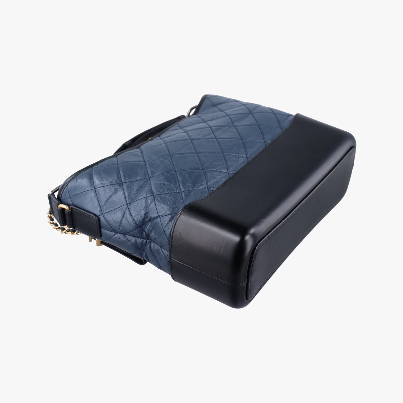 Vintage Chanel GABRIELLE Black×navy Leather A93824 shoulderbag | stylenewstar