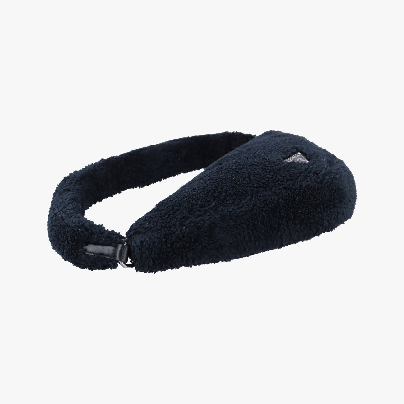 Secondhand Prada Triangle Terry Black×White Pile 1NE043 shoulderbag | stylenewstar