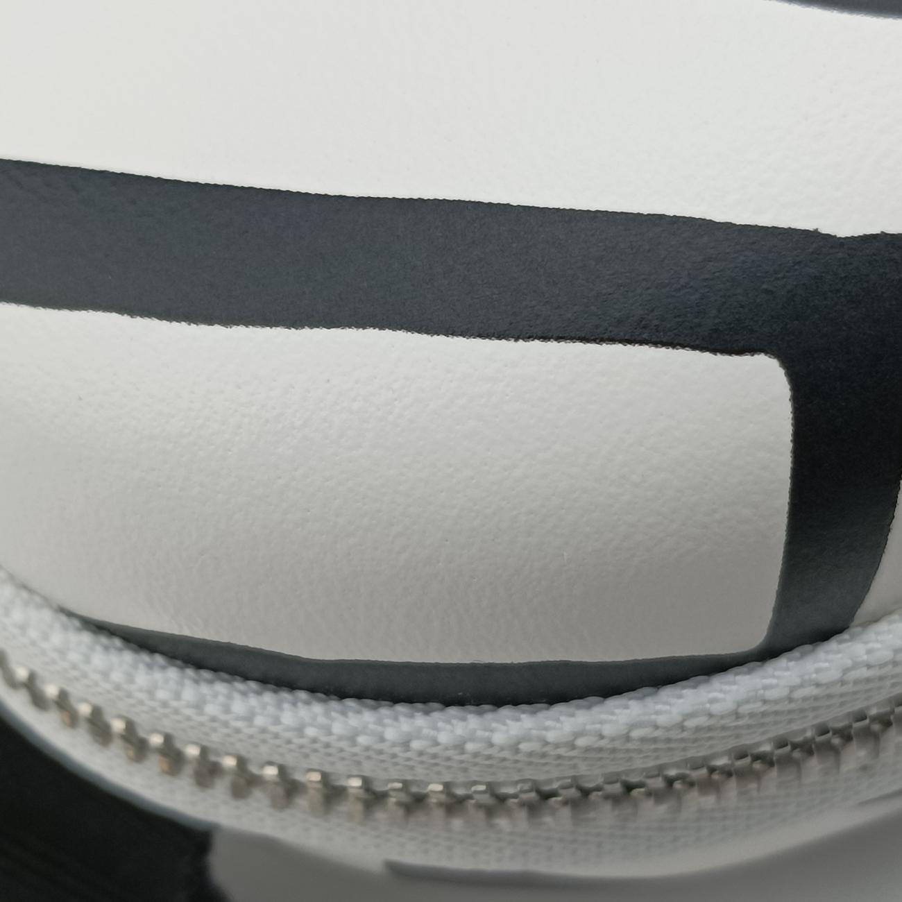 Pre-owned Chanel Coco Neige Convertible Zip Around Sunglasses Case Black×white Leather AP2368 shoulderbag | stylenewstar
