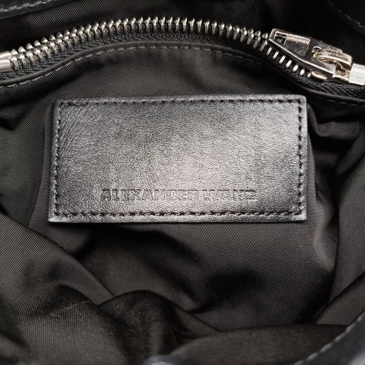 Pre-owned Alexander Wang Flap Black×white Leather  crossbodybag | stylenewstar