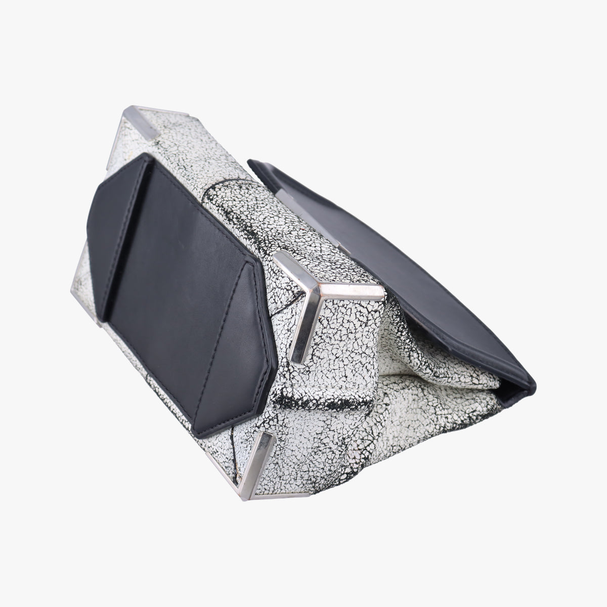 Pre-owned Alexander Wang Flap Black×white Leather  crossbodybag | stylenewstar