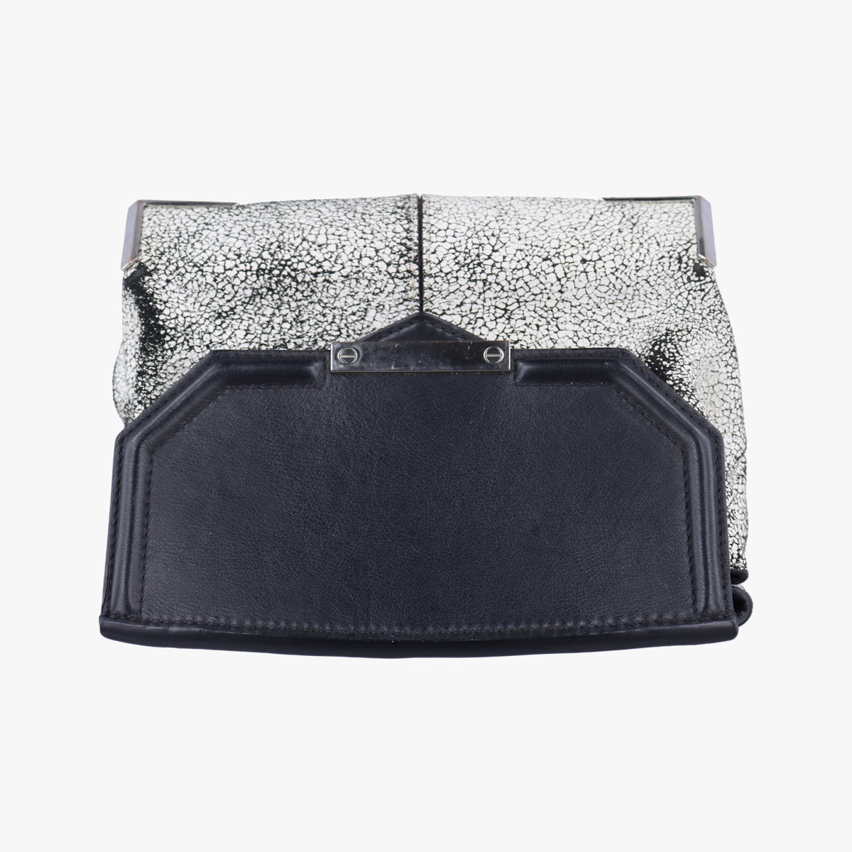 Pre-owned Alexander Wang Flap Black×white Leather  crossbodybag | stylenewstar