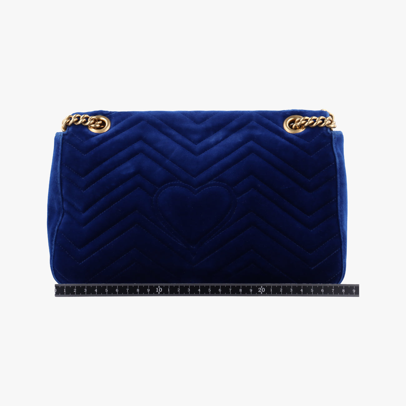 Vintage Gucci GG Marmont Navy×multicolor velour 443496 shoulderbag | stylenewstar