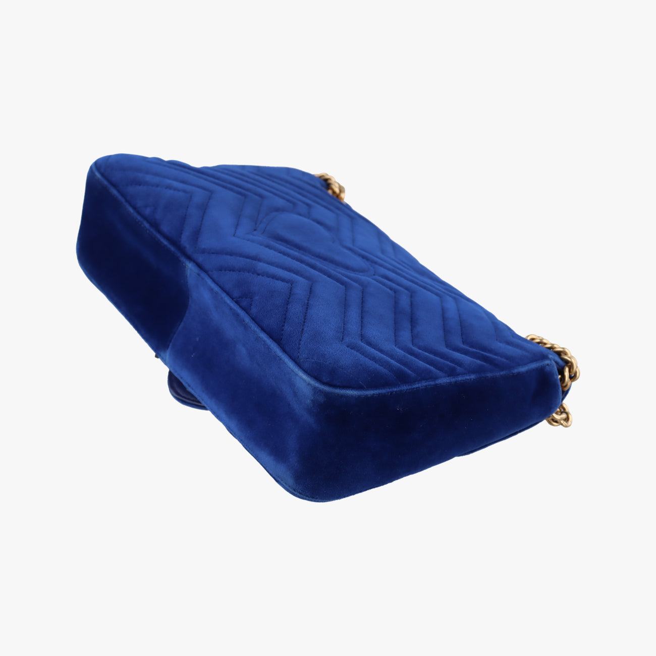 Vintage Gucci GG Marmont Navy×multicolor velour 443496 shoulderbag | stylenewstar