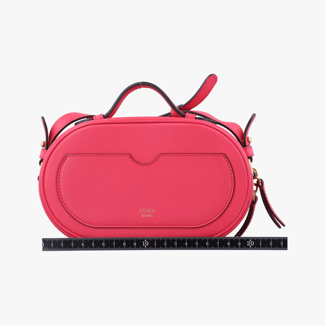 Secondhand Fendi Aurock Camera Case Mini Pink Leather 8BS058 shoulderbag | stylenewstar