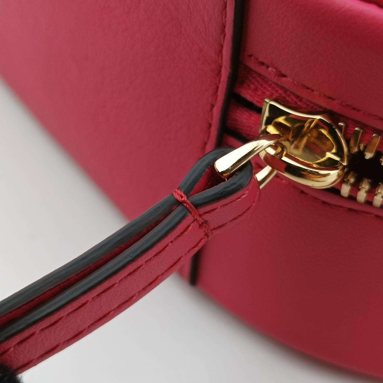 Secondhand Fendi Aurock Camera Case Mini Pink Leather 8BS058 shoulderbag | stylenewstar