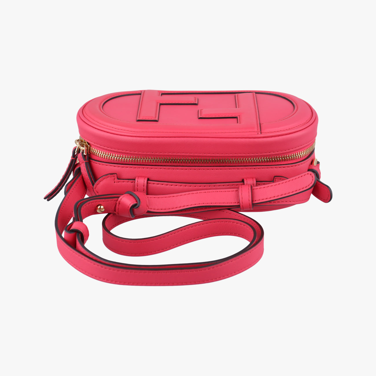 Secondhand Fendi Aurock Camera Case Mini Pink Leather 8BS058 shoulderbag | stylenewstar