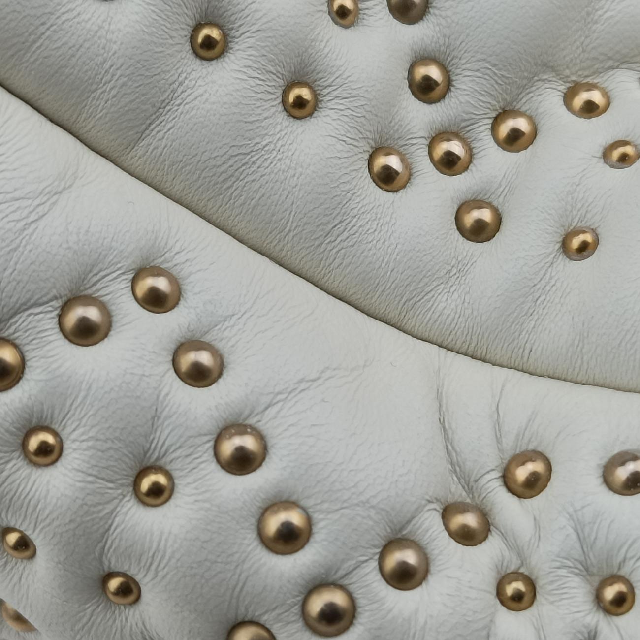 Vintage Christian Dior Lady Dior White Leather  shoulderbag | stylenewstar