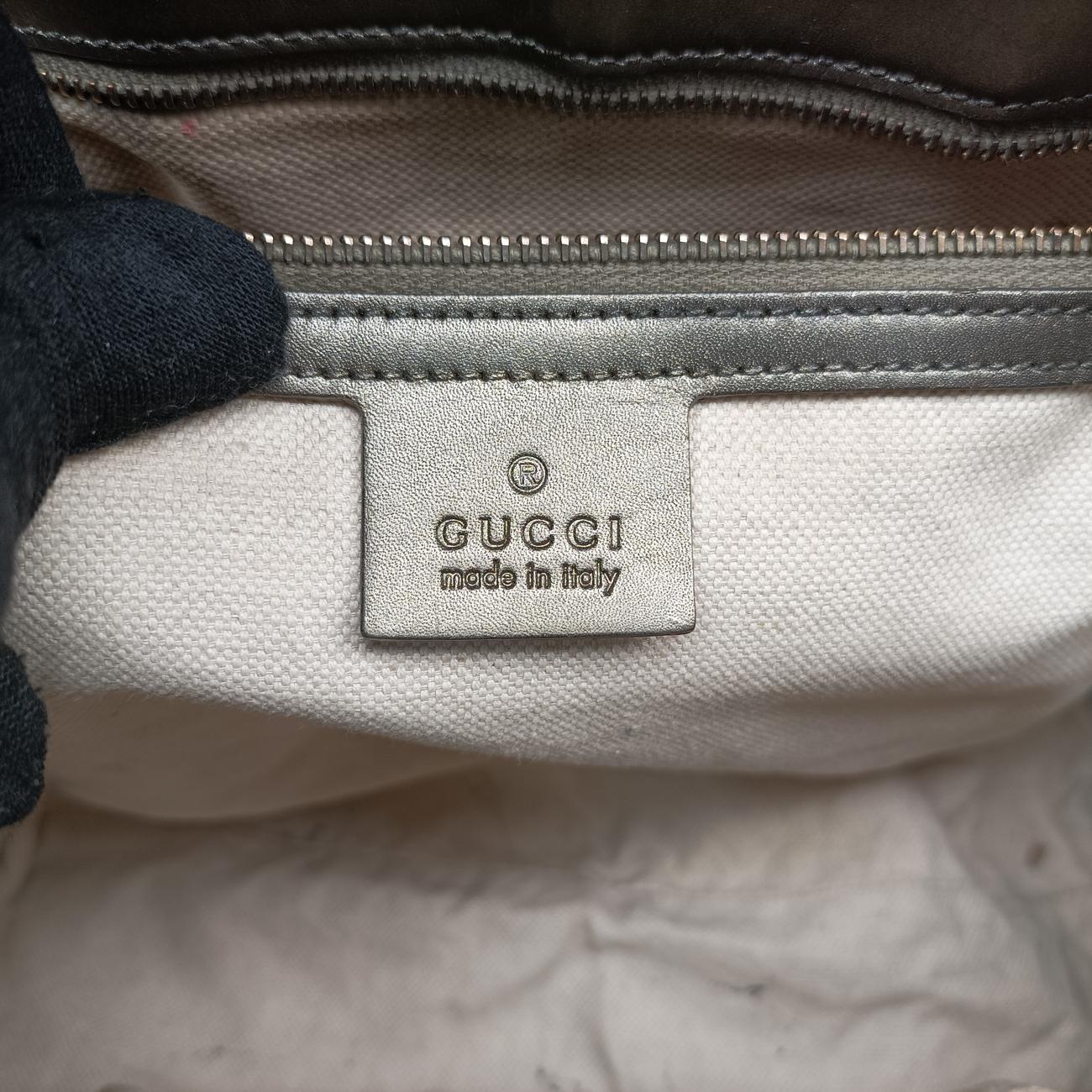 Pre-owned Gucci Emily Green Patent Leather 295403 shoulderbag | stylenewstar