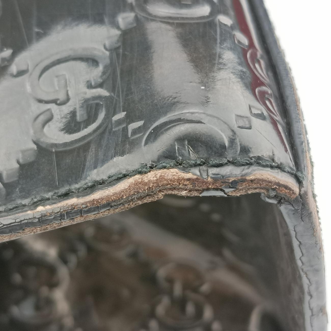 Pre-owned Gucci Emily Green Patent Leather 295403 shoulderbag | stylenewstar