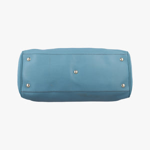 bamboo shopper Blue Leather G015043925