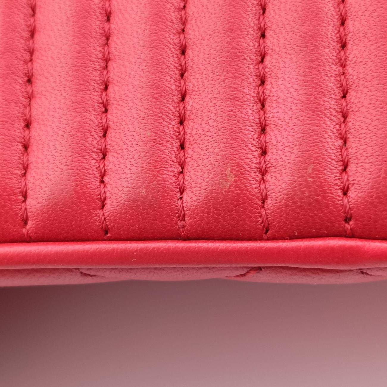 Pre-owned Chanel Coco Boy Camera Case Red Lambskin A92656 shoulderbag | stylenewstar