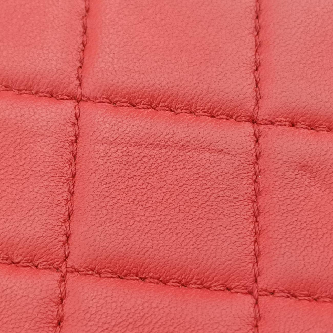 Pre-owned Chanel Coco Boy Camera Case Red Lambskin A92656 shoulderbag | stylenewstar