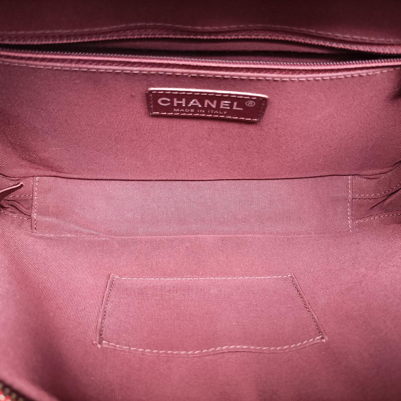 Pre-owned Chanel Coco Boy Camera Case Red Lambskin A92656 shoulderbag | stylenewstar