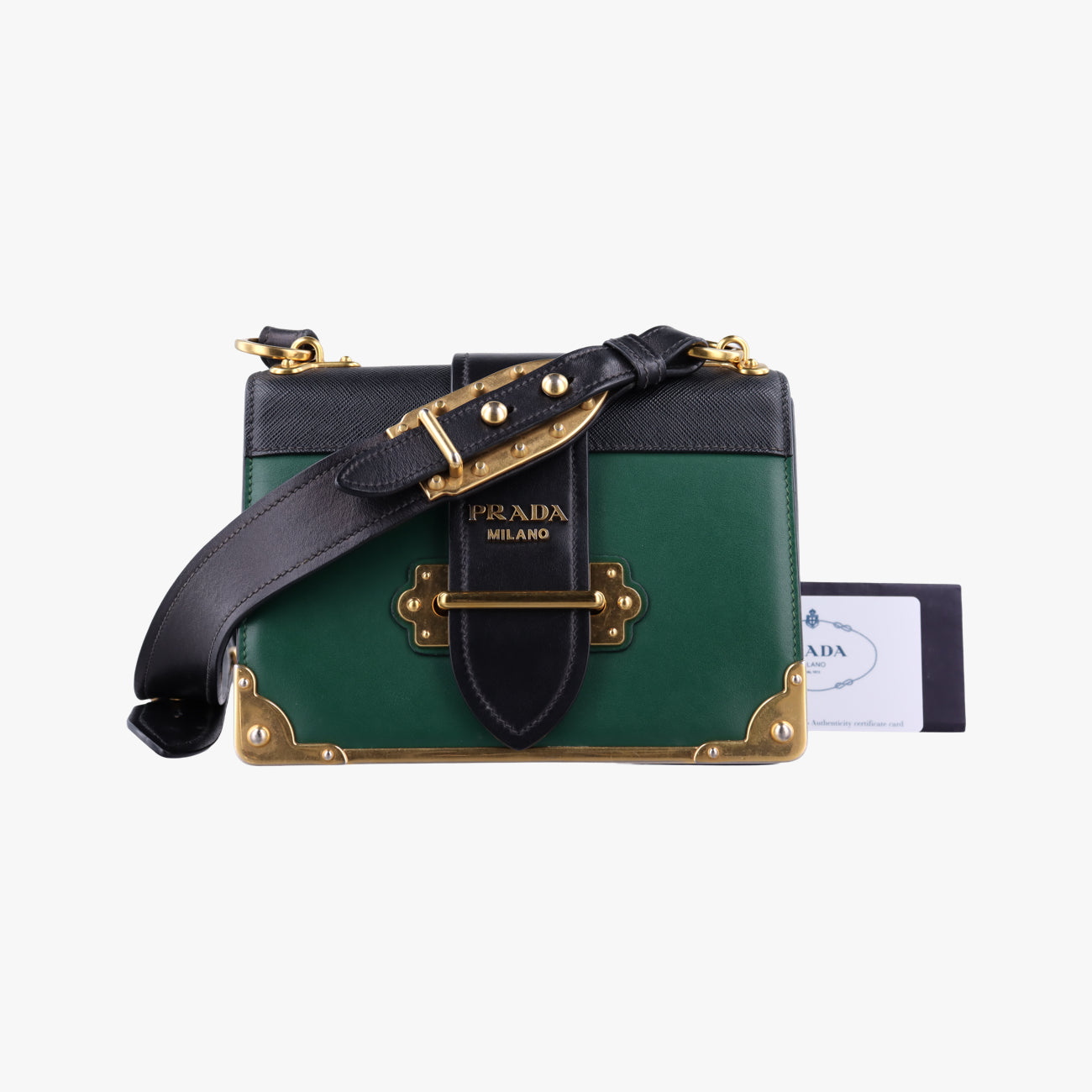 Cahier Green×Black Leather 25 B