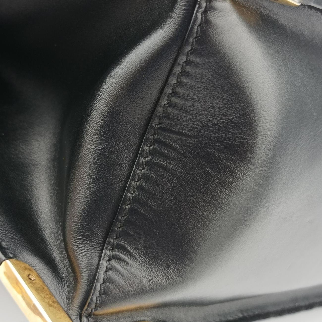 Pre-owned Prada Animalier Cahier Lions Head Black Leather 1BD089 shoulderbag | stylenewstar