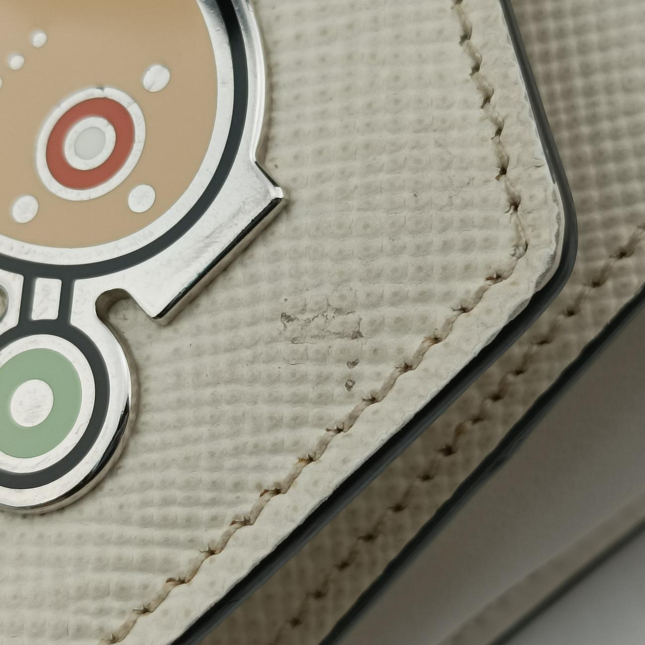 Monochrome Robot White SAFFIANO Leather 7/D