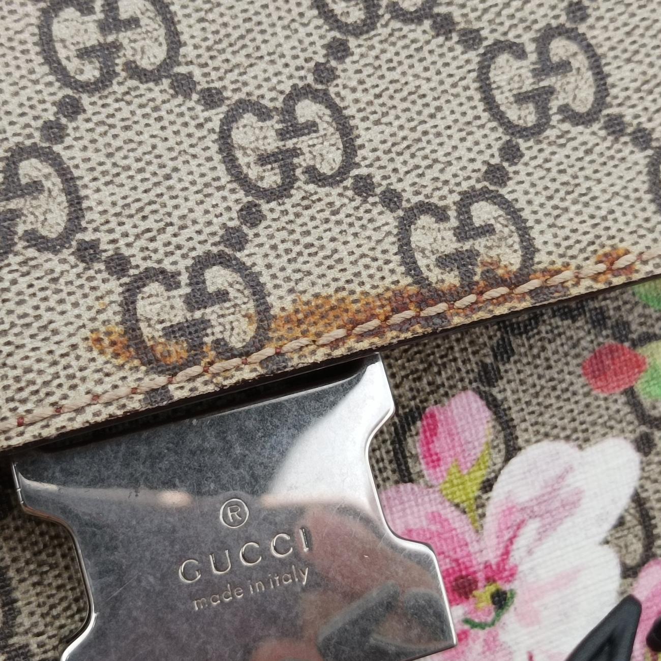 Pre-owned Gucci GG Blooms Beige×Multicolour PVC coated canvas 405019 backpack/rucksack | stylenewstar