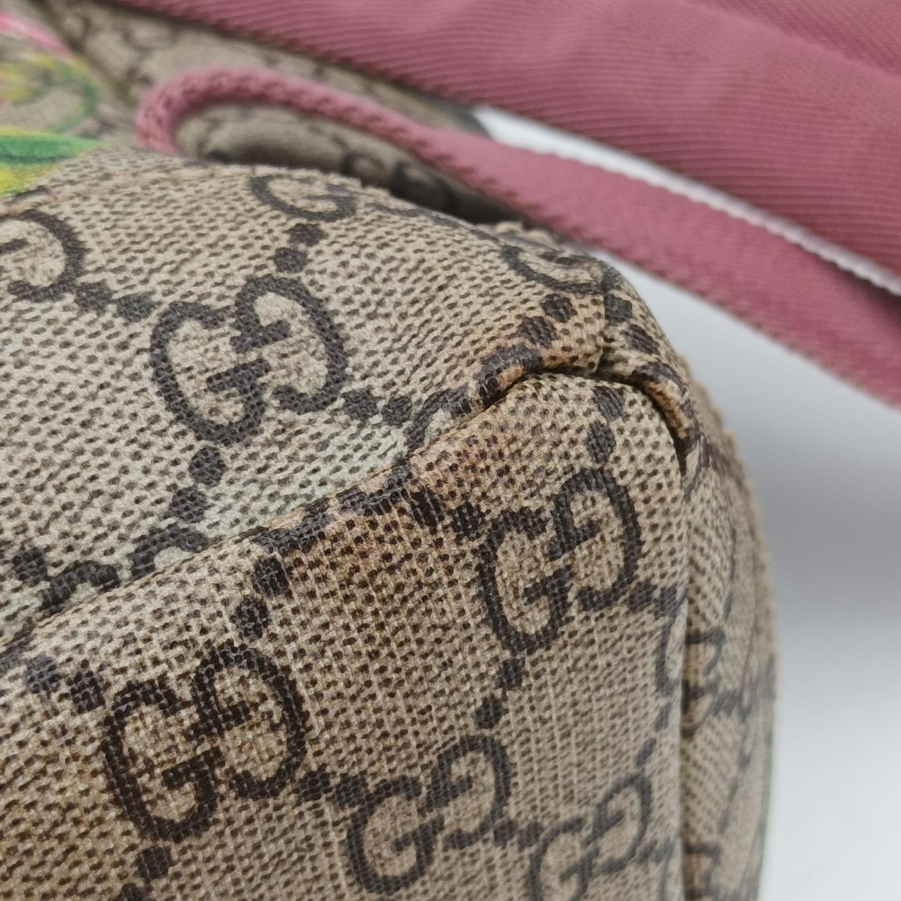 Pre-owned Gucci GG Blooms Beige×Multicolour PVC coated canvas 405019 backpack/rucksack | stylenewstar