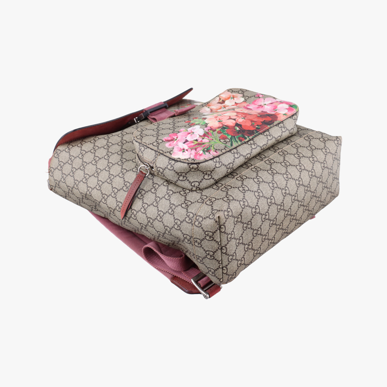 Pre-owned Gucci GG Blooms Beige×Multicolour PVC coated canvas 405019 backpack/rucksack | stylenewstar