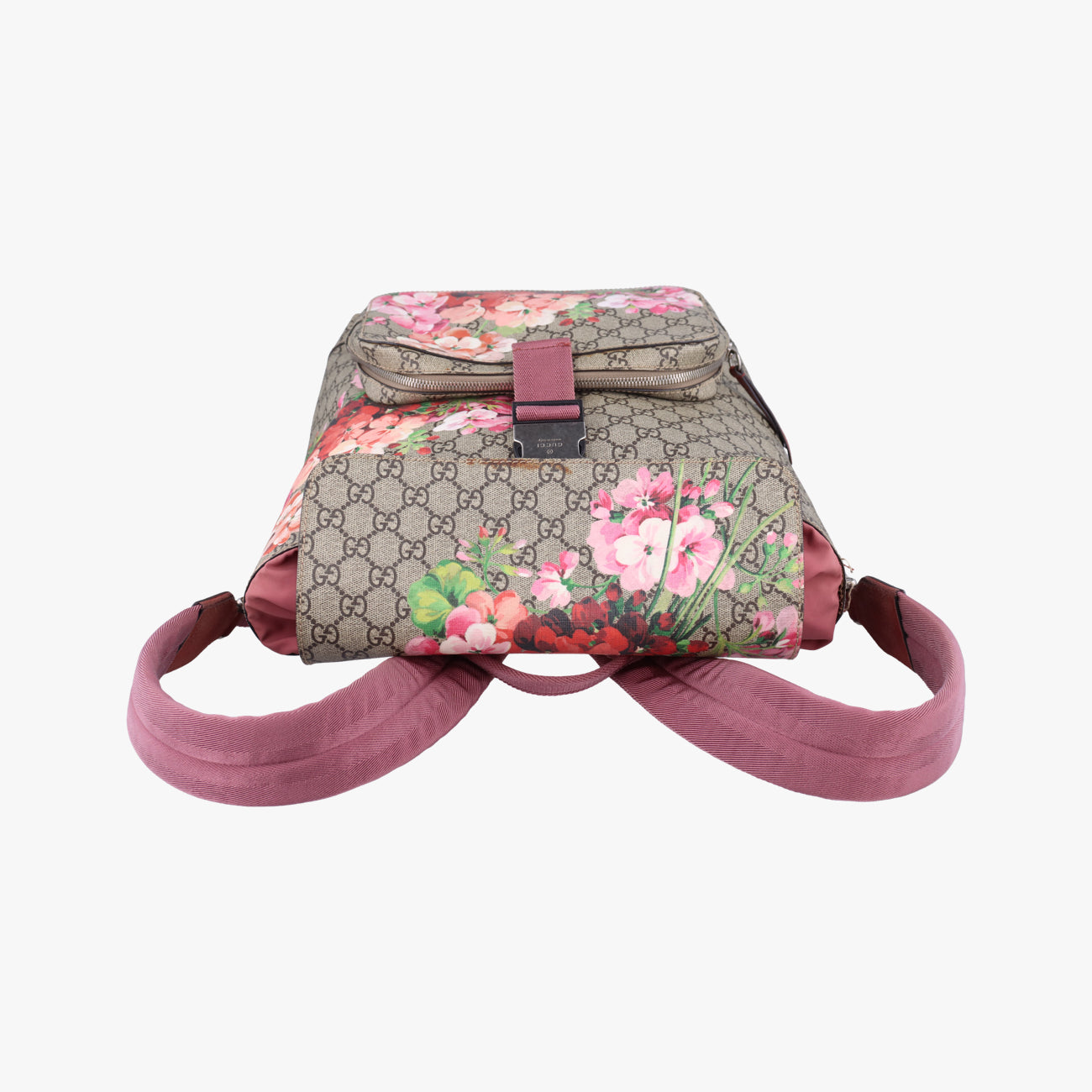 Pre-owned Gucci GG Blooms Beige×Multicolour PVC coated canvas 405019 backpack/rucksack | stylenewstar