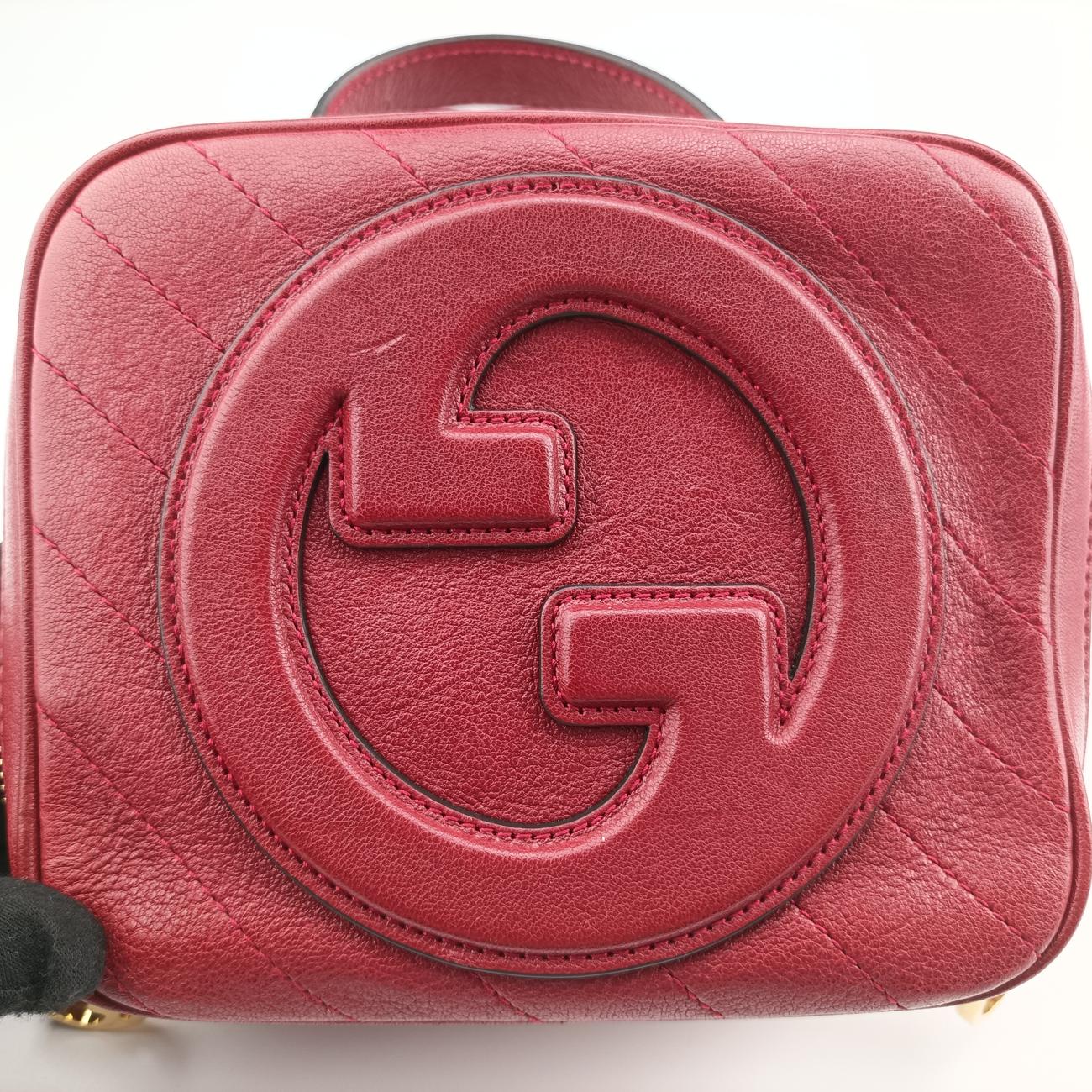 Pre-owned Gucci Blondie Red Leather 744434 shoulderbag | stylenewstar