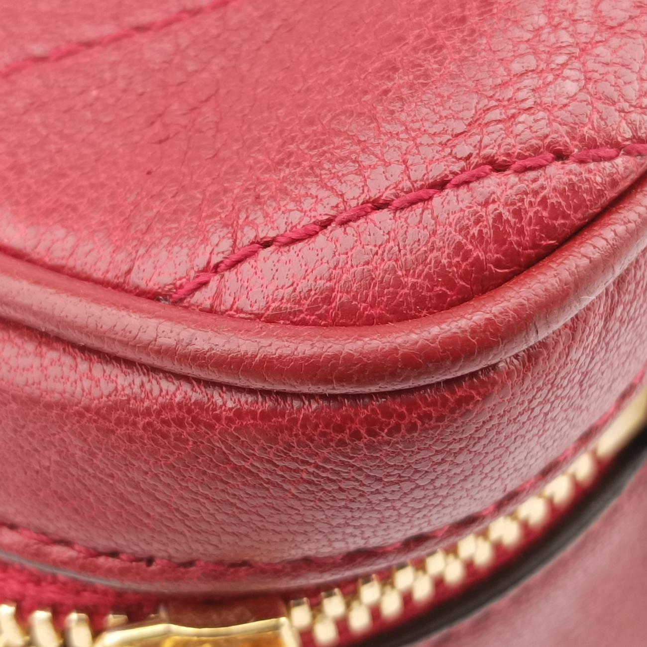 Pre-owned Gucci Blondie Red Leather 744434 shoulderbag | stylenewstar