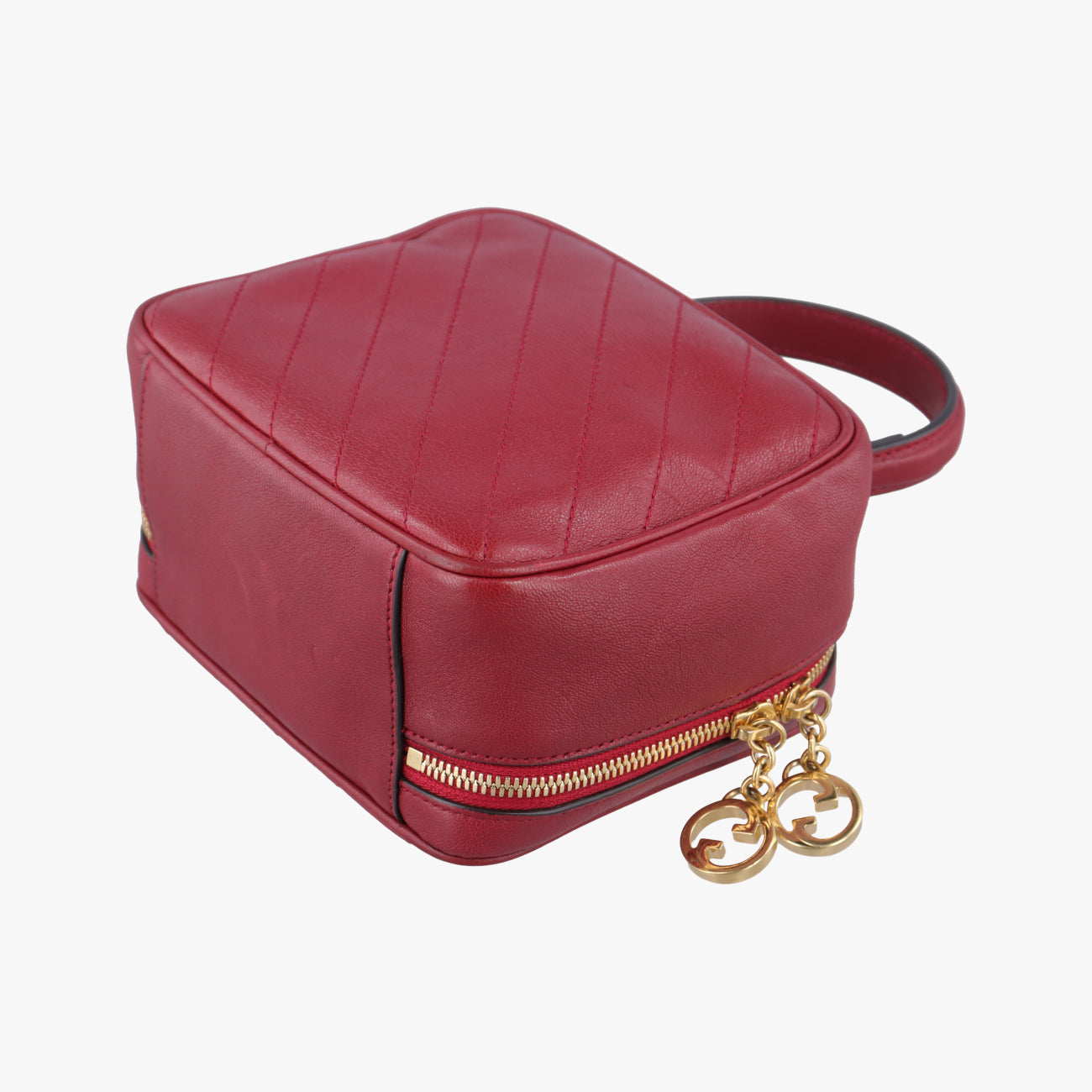 Pre-owned Gucci Blondie Red Leather 744434 shoulderbag | stylenewstar
