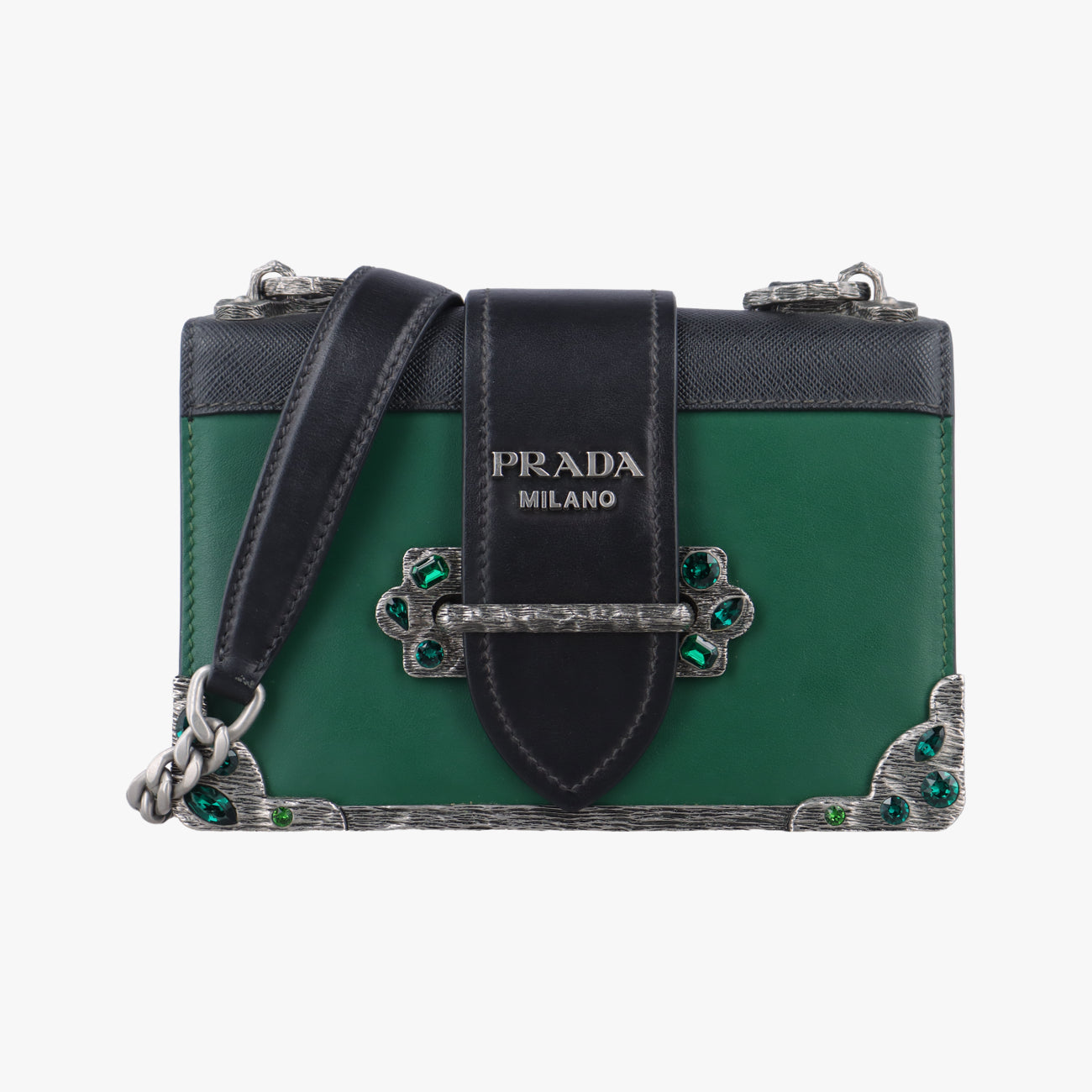 Cahier Green x Black Leather 25