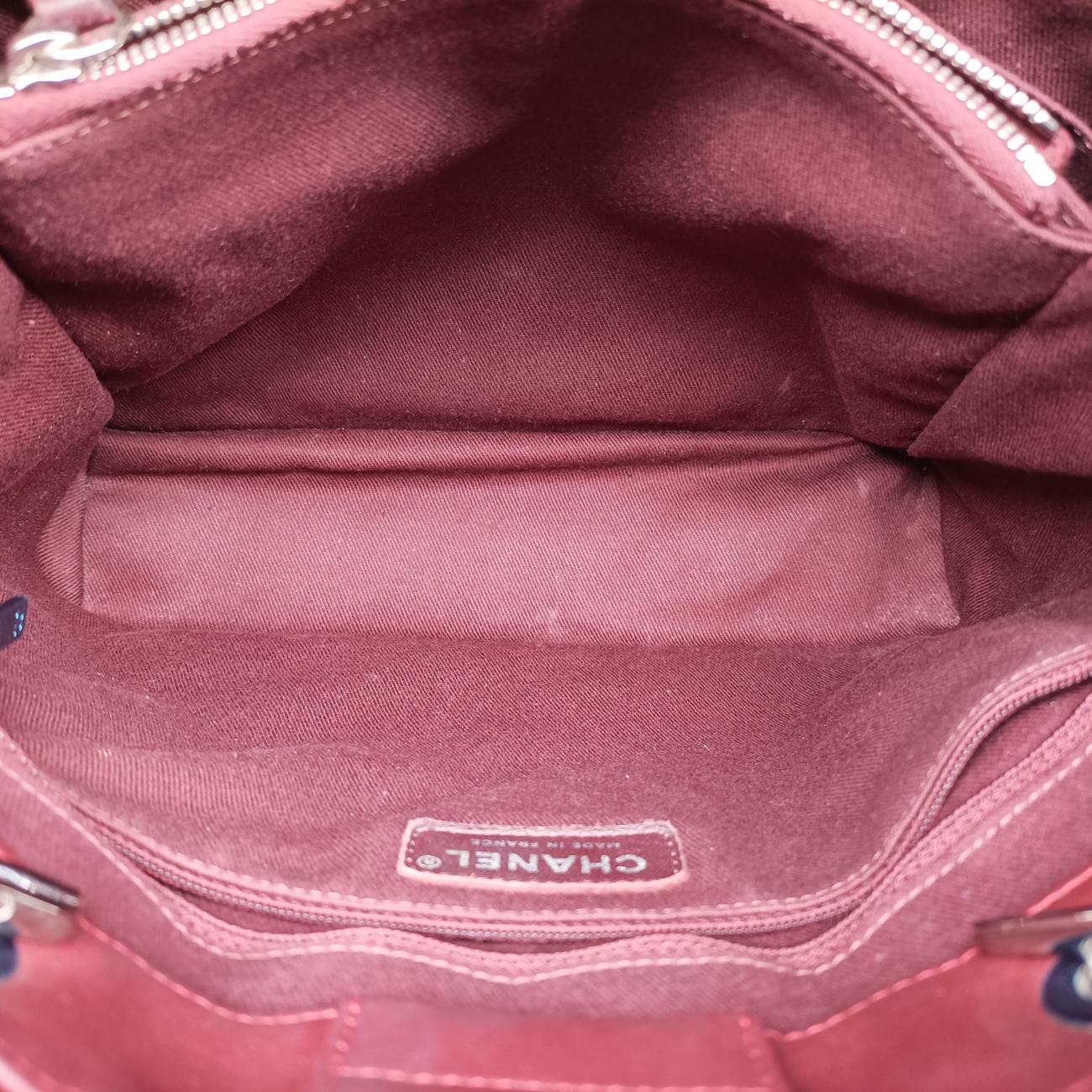 Pre-owned Chanel V stitch Burgundy Leather A93029 shoulderbag | stylenewstar