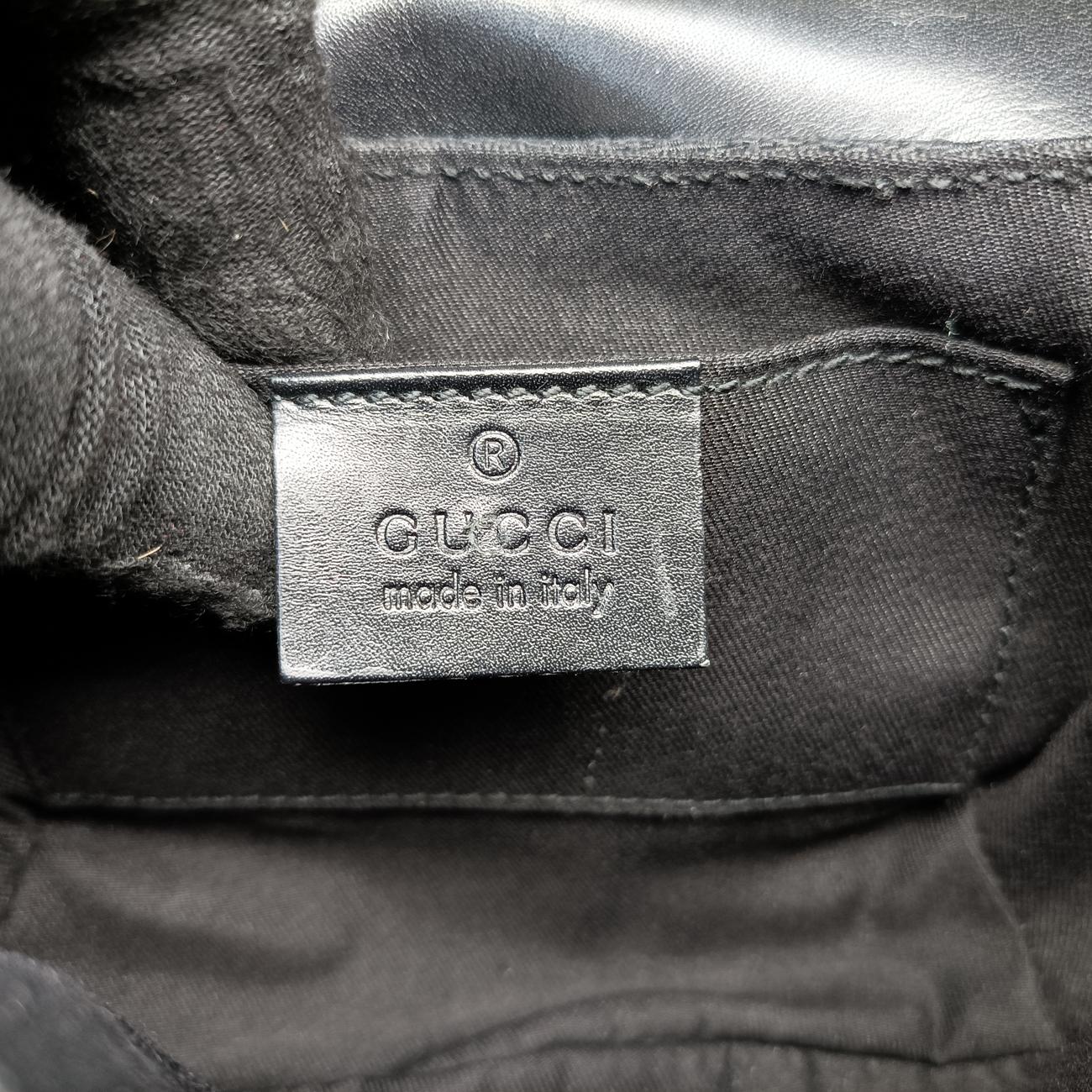 Pre-owned Gucci Horsebit Web Black×pink Canvas 129498 shoulderbag | stylenewstar