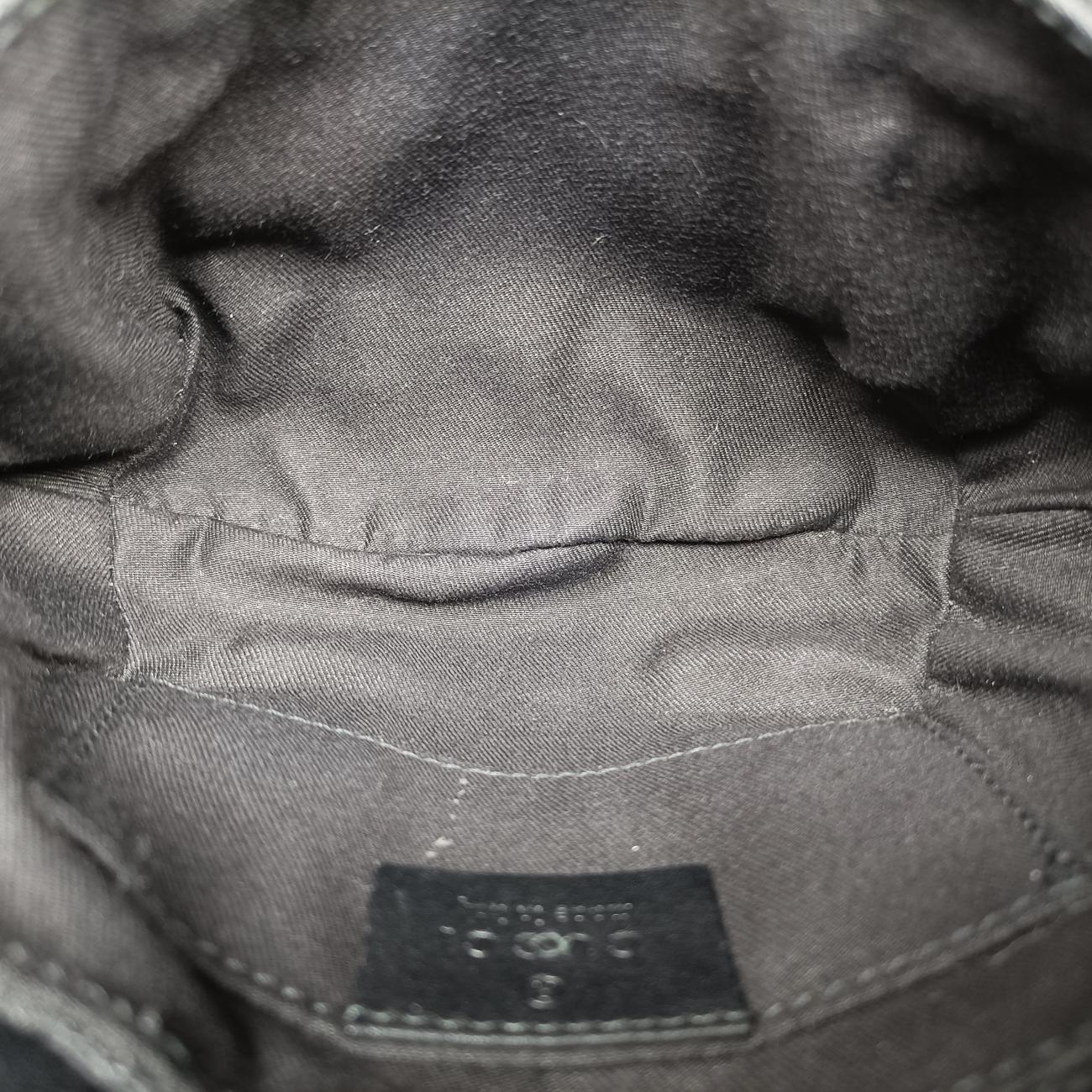 Pre-owned Gucci Horsebit Web Black×pink Canvas 129498 shoulderbag | stylenewstar