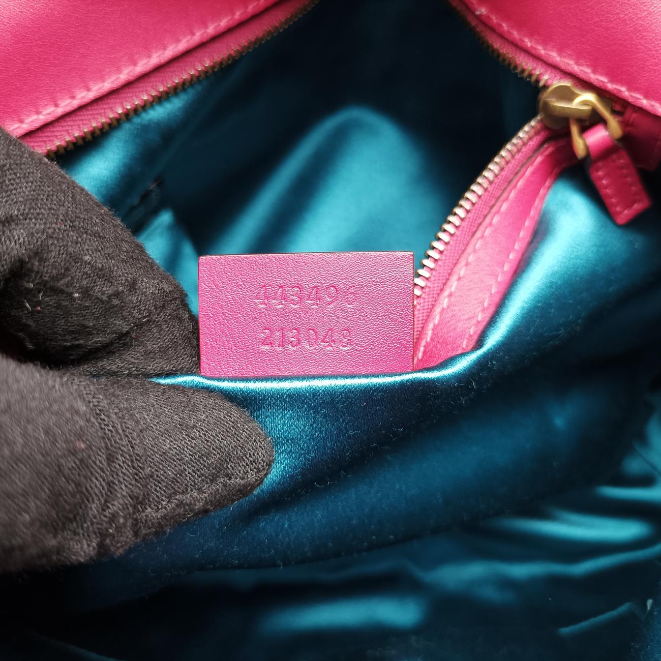 Vintage Gucci GG Marmont Rose velour 443496 shoulderbag | stylenewstar