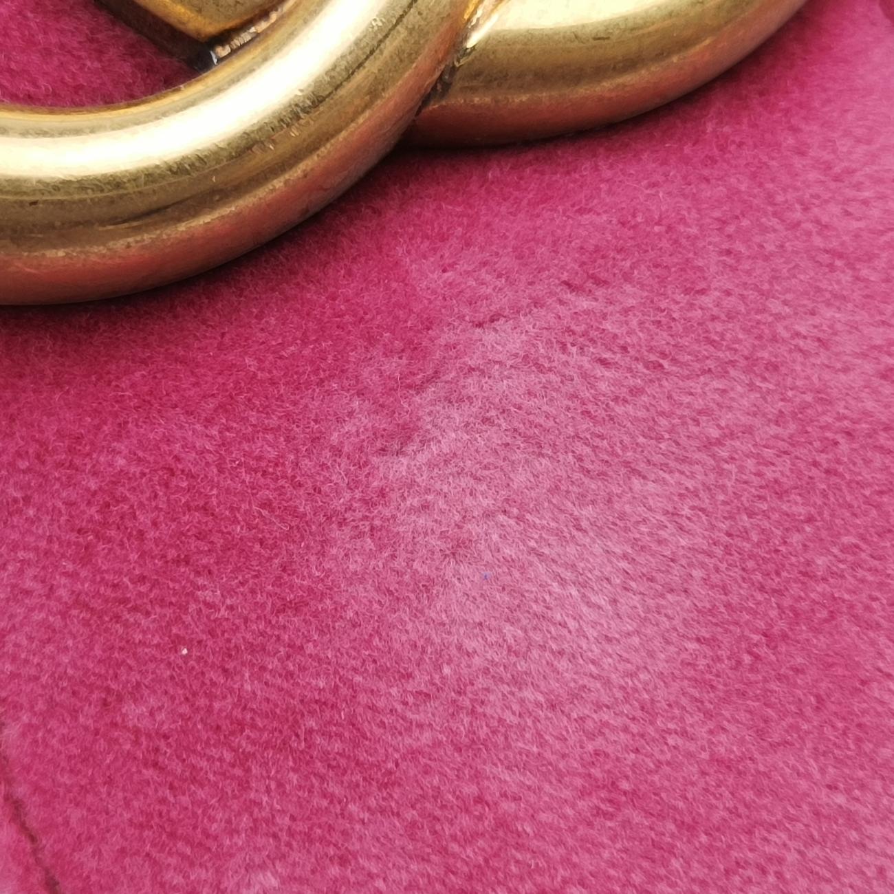 Vintage Gucci GG Marmont Rose velour 443496 shoulderbag | stylenewstar