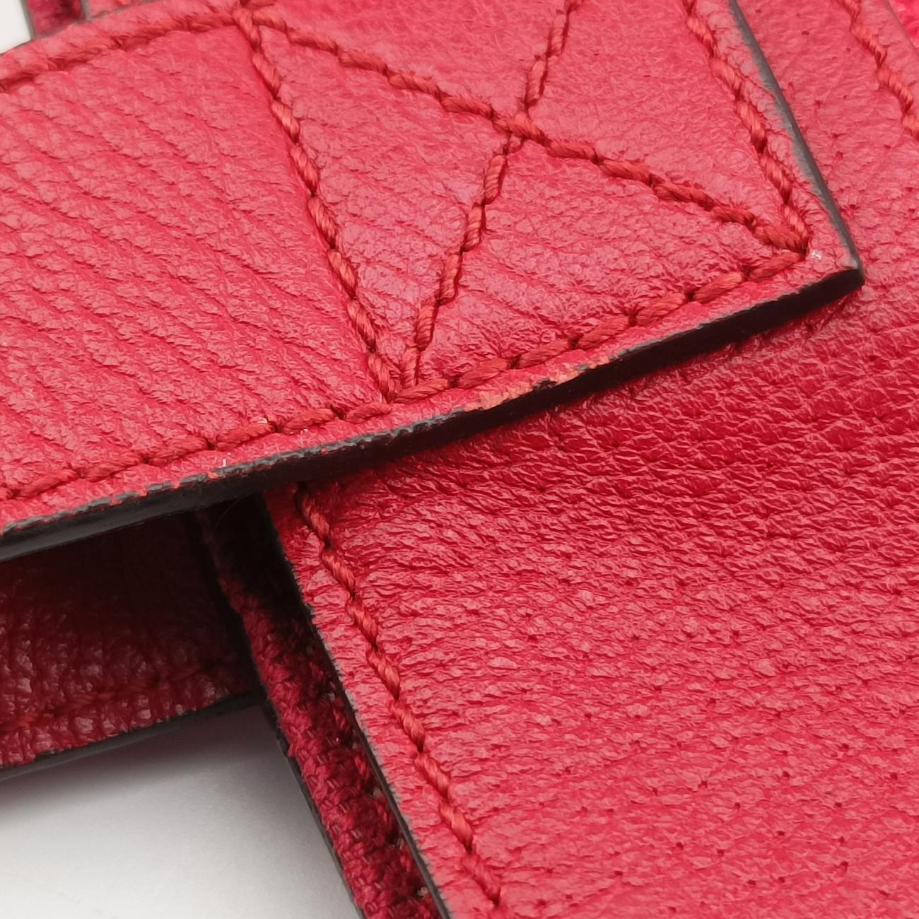 Pre-owned Gucci Print Blue×Red×Ivory canvas x leather 523774 handbag | stylenewstar