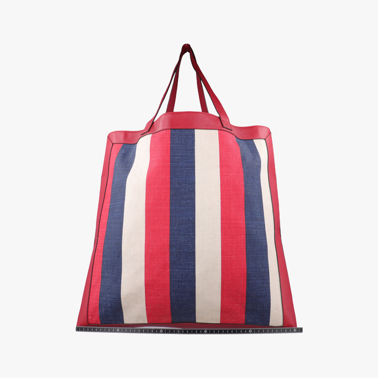 Pre-owned Gucci Print Blue×Red×Ivory canvas x leather 523774 handbag | stylenewstar