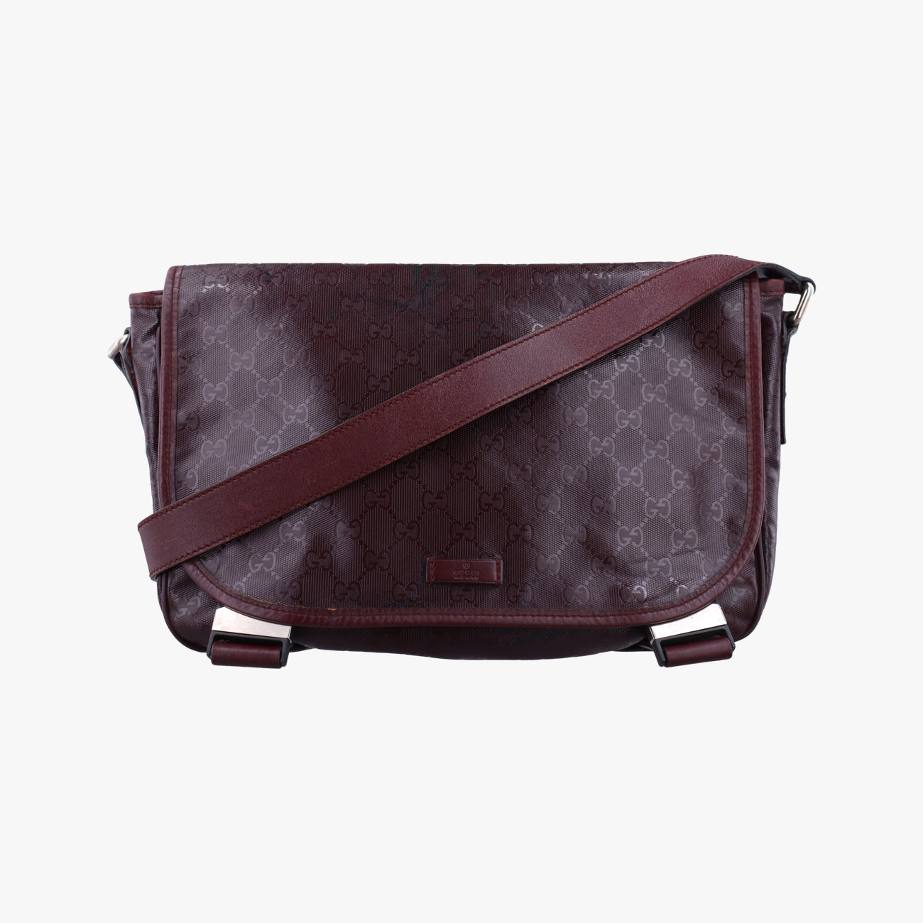 GG Plus Messenger Burgundy PVC coated canvas I7033049