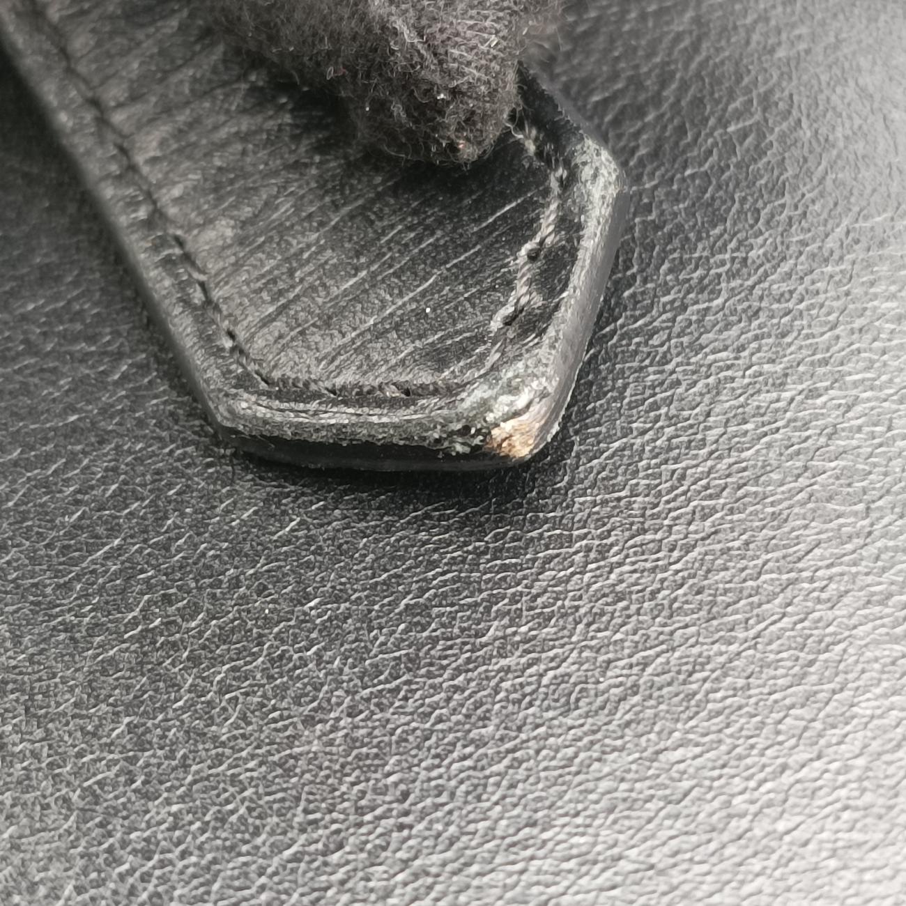 Pre-owned Christian Louboutin spike studs Grey Leather  shoulderbag | stylenewstar