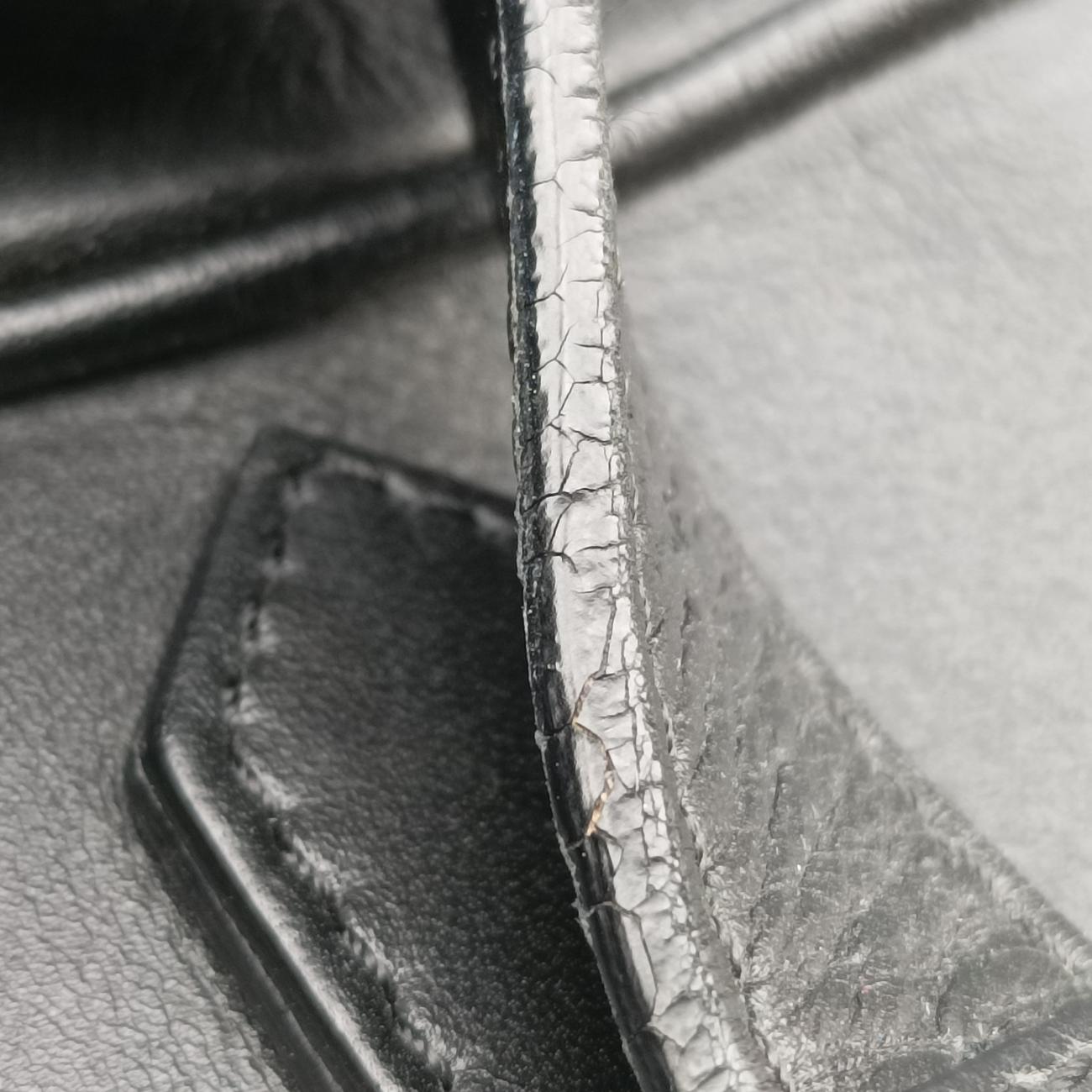 Pre-owned Christian Louboutin spike studs Grey Leather  shoulderbag | stylenewstar